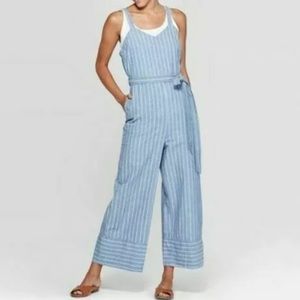 Universal Thread cotton striped jumpsuit